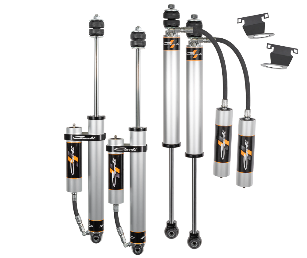 14-24 RAM 2500 4X4 DIESEL CARLI-SPEC 2.0 RR 2.5 LIFT FRONT & REAR SHOCK PKG RES MOUNTS BRAKE LINE TABS