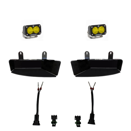 Baja Designs Ram 2500/3500 (19-On), S2 Fog Pocket Kit Amber