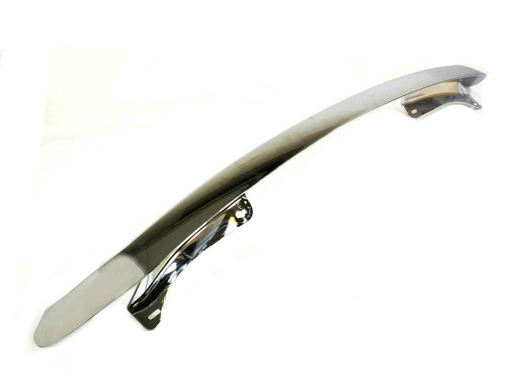 Chrome bonnet protector for RAM 2500 and 3500 trucks by Geared for Adventure, shown installed on the vehicle's front hood.