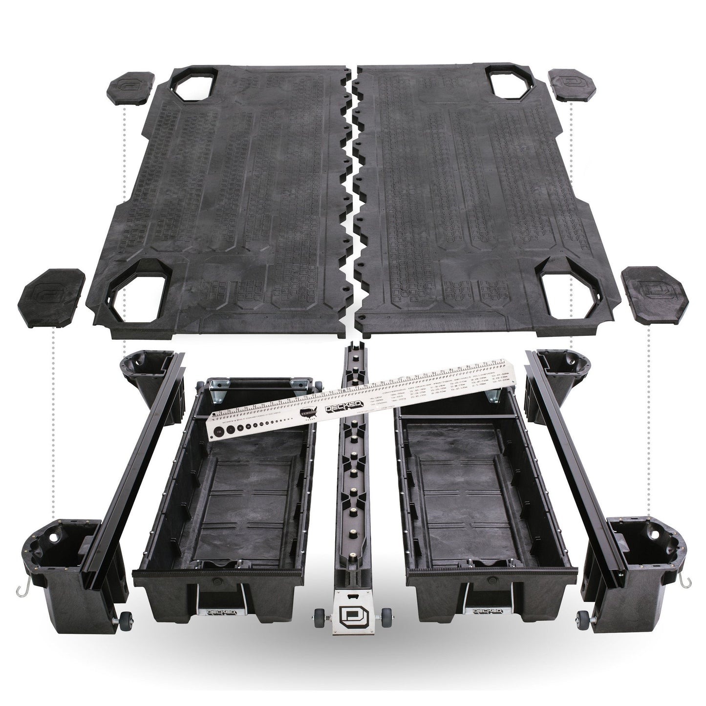 DECKED Drawer System for RAM 1500 Laramie truck, featuring durable storage drawers and rugged design for outdoor adventure.
