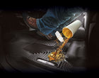 HUSKY LINERS X-ACT AXS floor liners for Dodge Ram 1500 Quad Cab trucks, durable black protective car interior mats