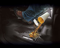 HUSKY LINERS X-ACT AXS floor liners for Dodge Ram 1500 Quad Cab trucks, durable black protective car interior mats